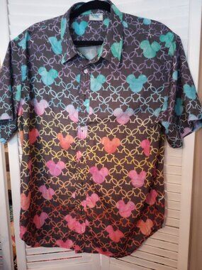 Rainbow rules Disney inspired Mickey rainbow shirt.XL